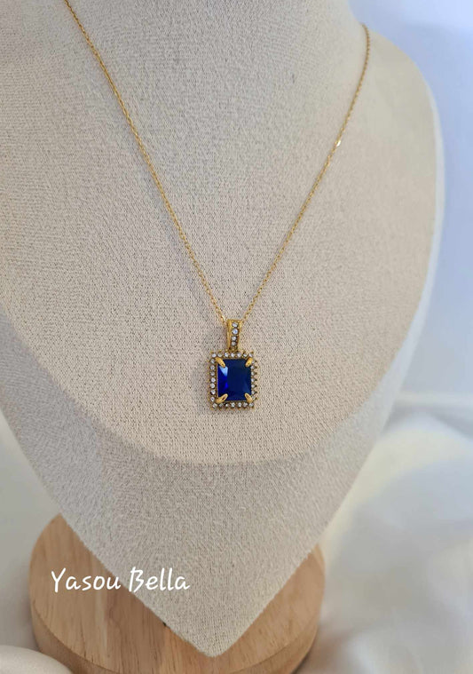 Collier Orient Diamant Bleu