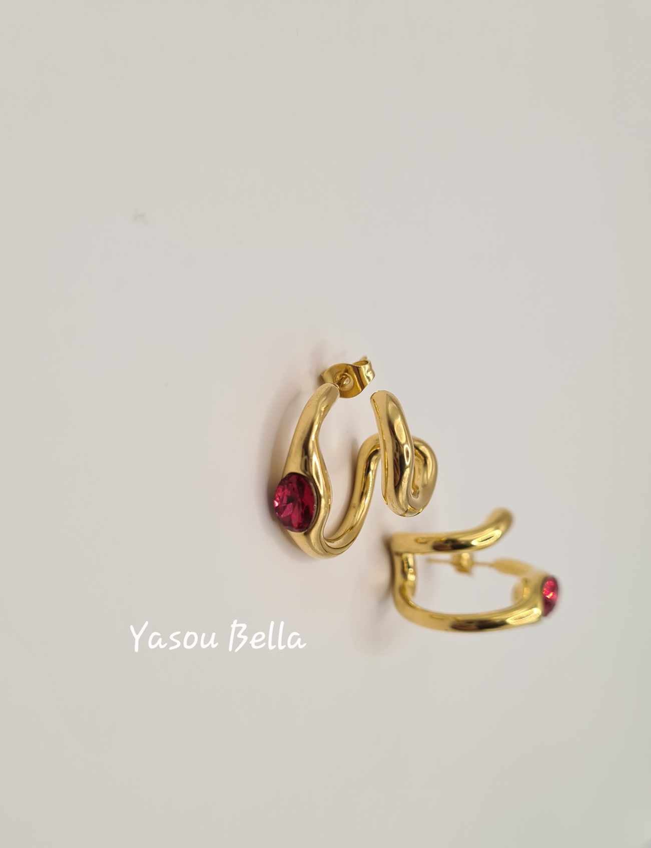 Boucle d'oreilles Rubis Luxe