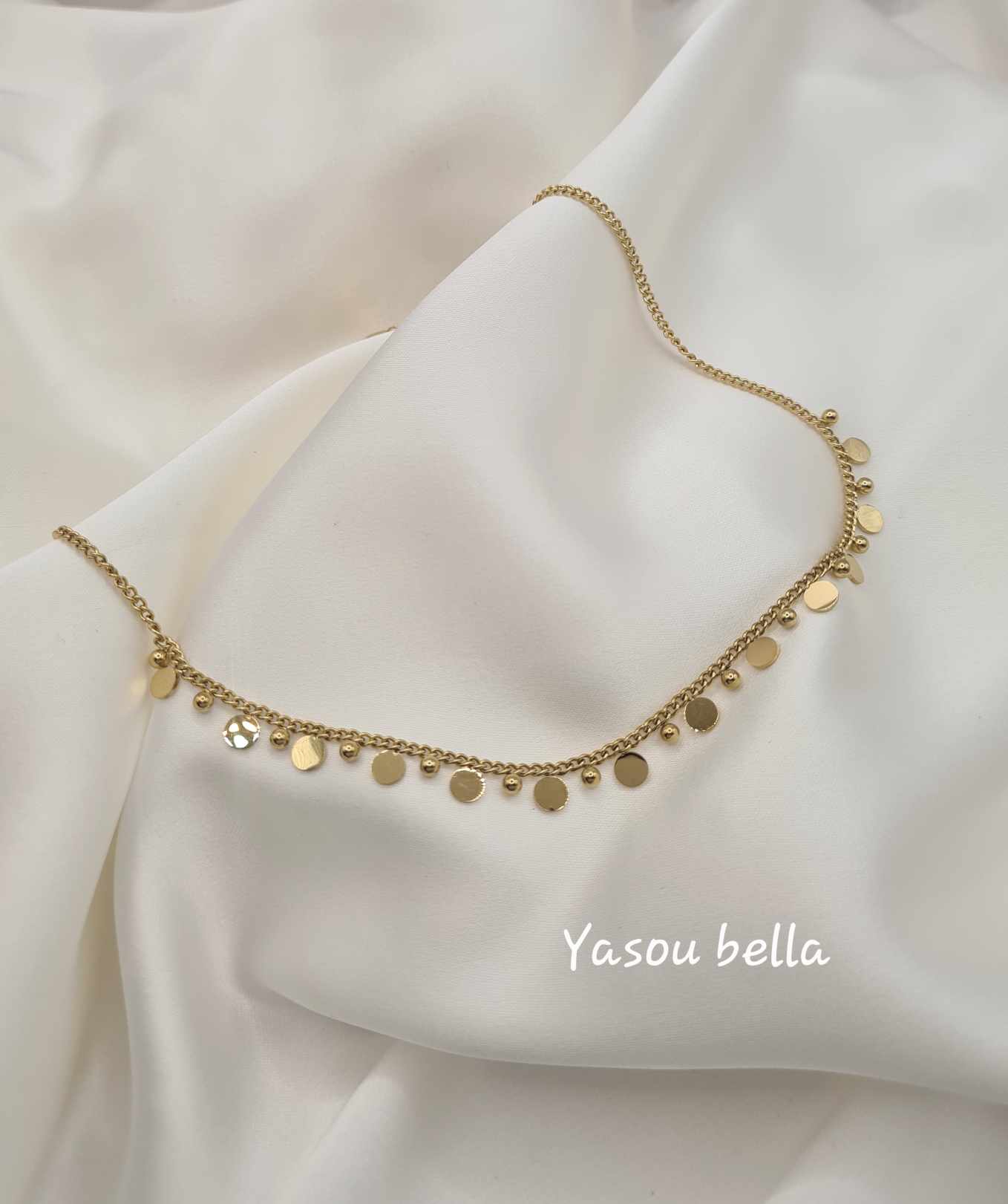 Collier Multi médaillon Perle